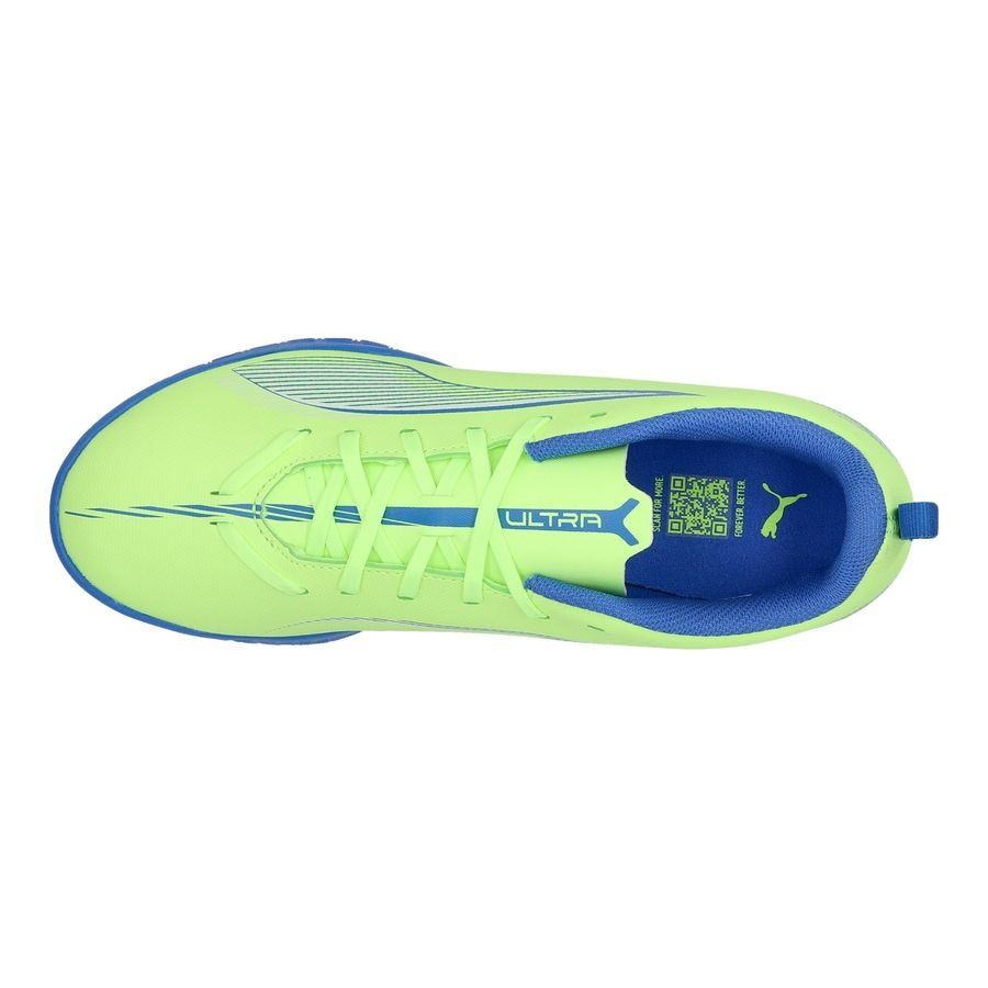 PUMA Ultra 5 Play IT Lights Out - Fizzy Apple/Blanc/Bleu Enfant