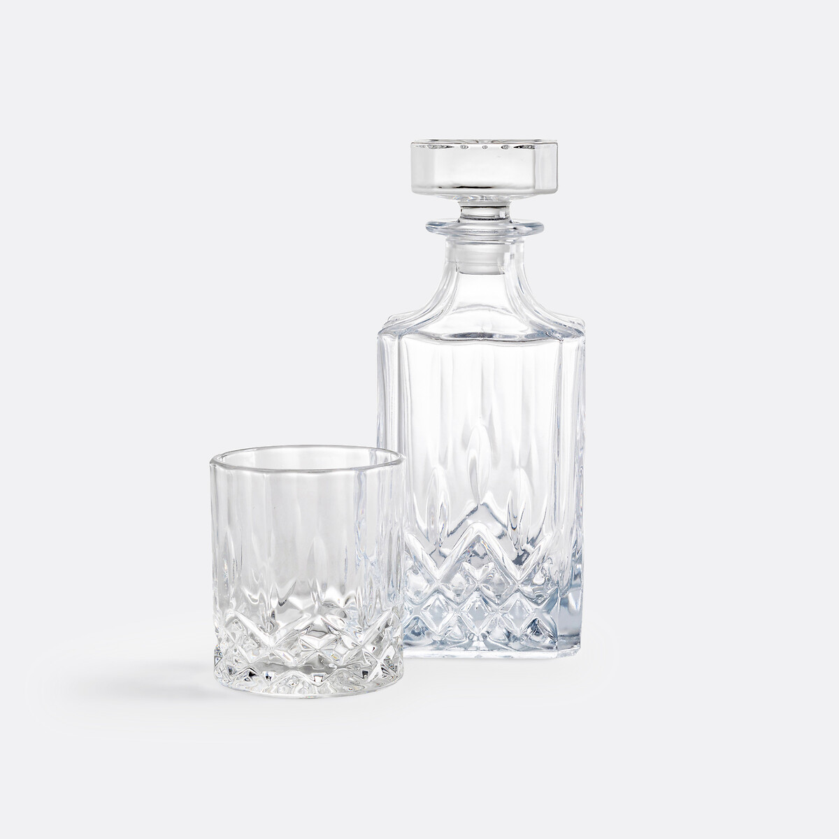 LA REDOUTE INTERIEURS<br>Decantador de whisky em vidro texturizado, Eco