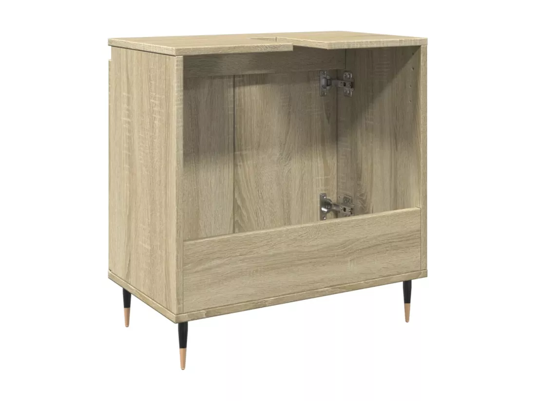 Armoire de bain chêne sonoma 58x33x60 cm bois d'ingénierie