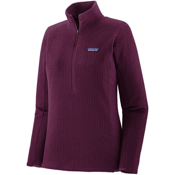 Sweat polaire randonnée PATAGONIA W'S R1 AIR ZIP NECK NIGHT PLUM