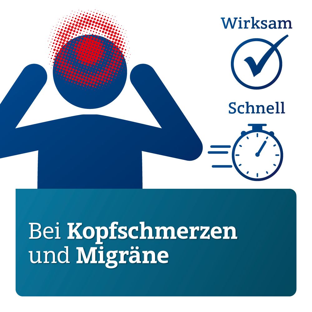 IBULYSIN ADGC® 400mg bei Kopfschmerzen, Migräneschmerzen und Zahnschmerzen