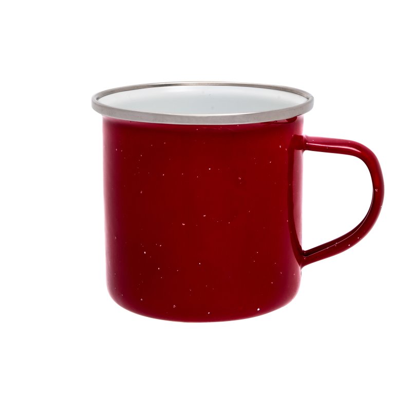 Emaille Tasse 360 ml rot