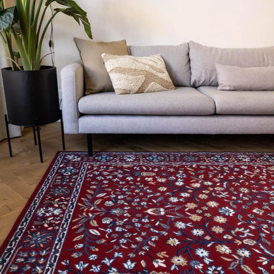 Interieur05 vintage Vloerkleed Nazly Rood/Blauw - 280 x 190 cm