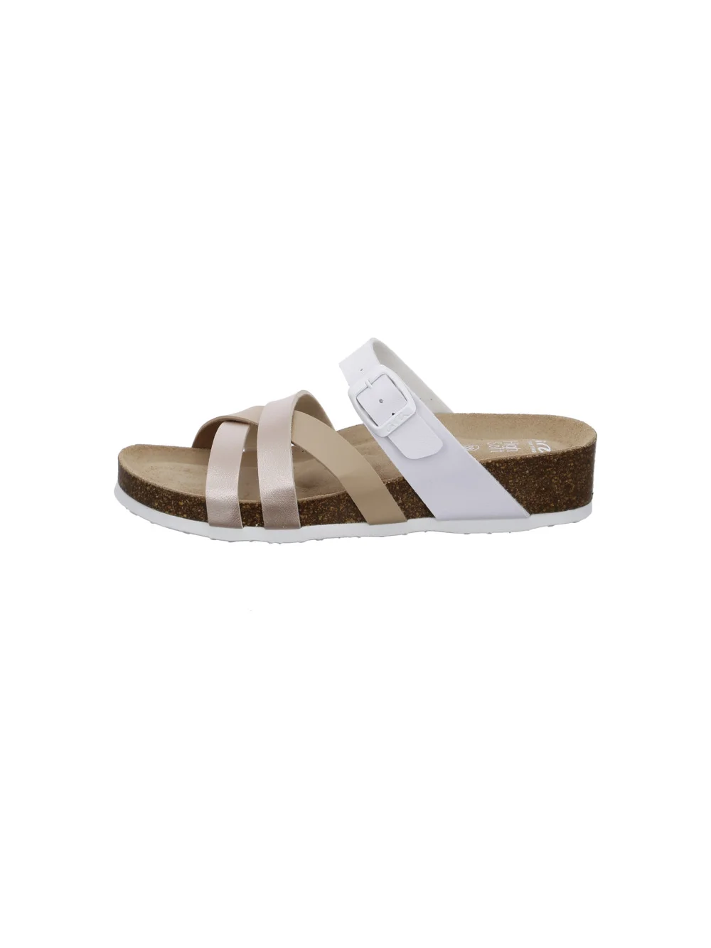 Pantoletten Bali beige weiß