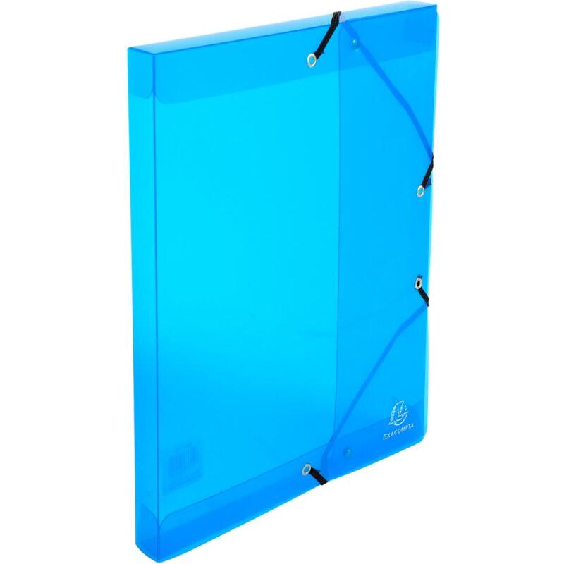 Boite de classement Exabox en polypropylène - dos 25mm - Crystal Colours - A4 - Couleurs assorties
