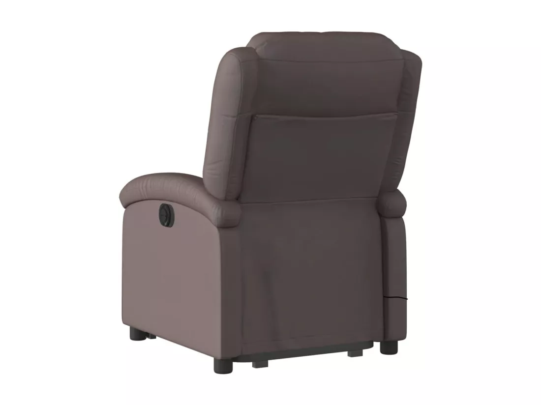 Fauteuil inclinable massant électrique marron foncé