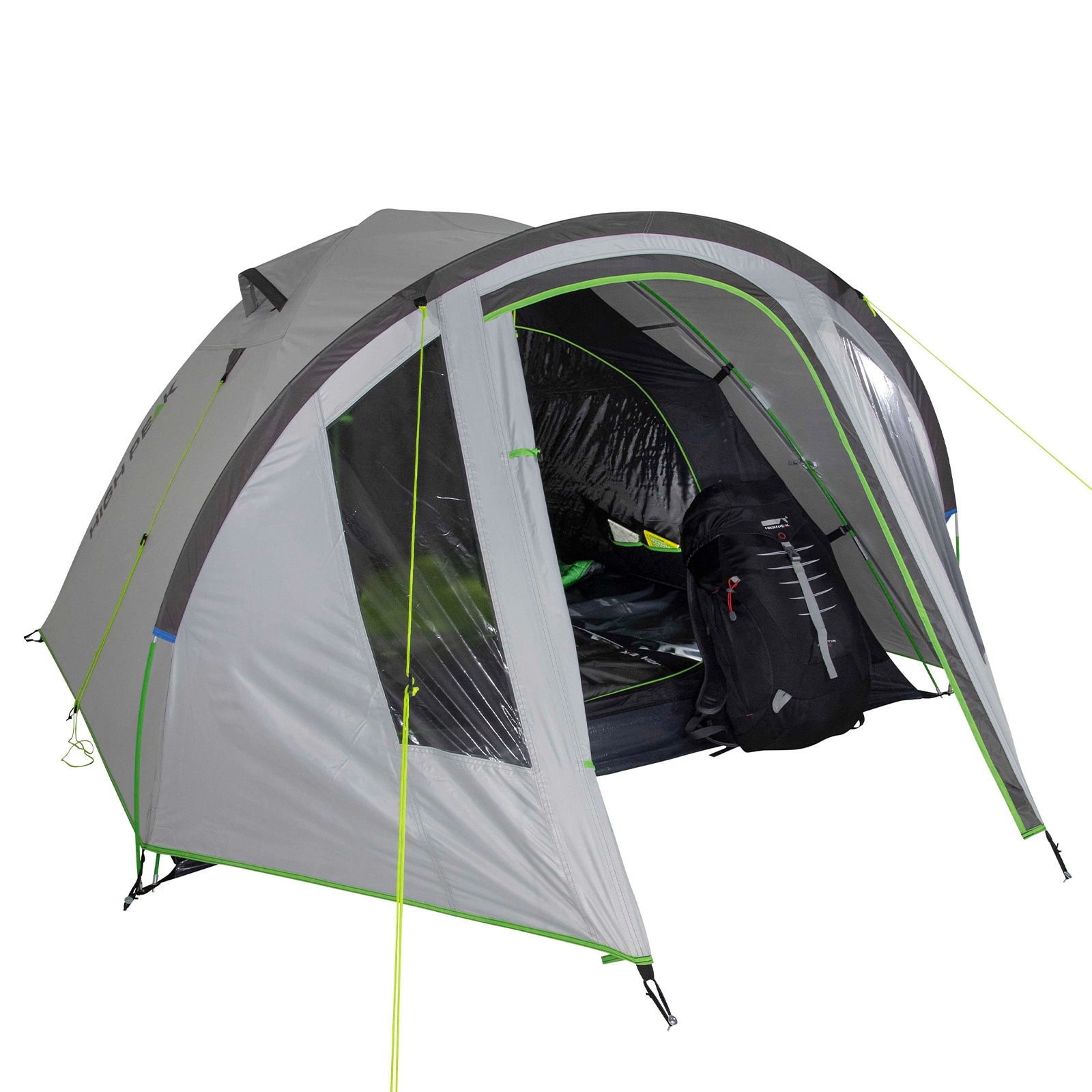 HIGH PEAK Kuppelzelt Nevada 2 3 4 5 Personen Iglu Zelt Camping Trekking Vorraum Modell: Nevada 3
