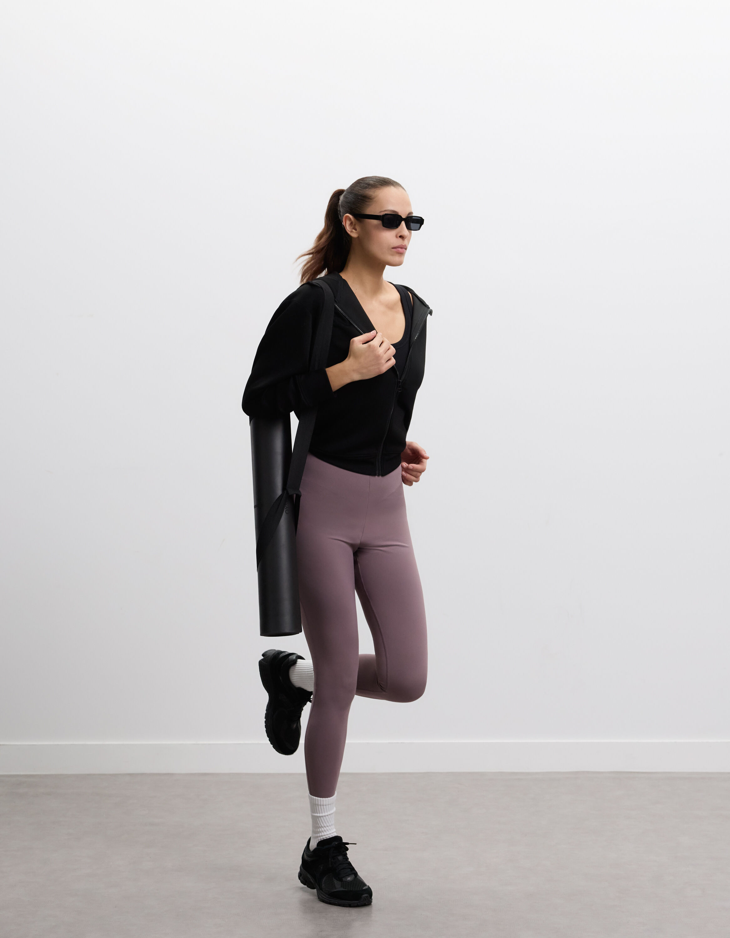 Legging push-up de sport - violet