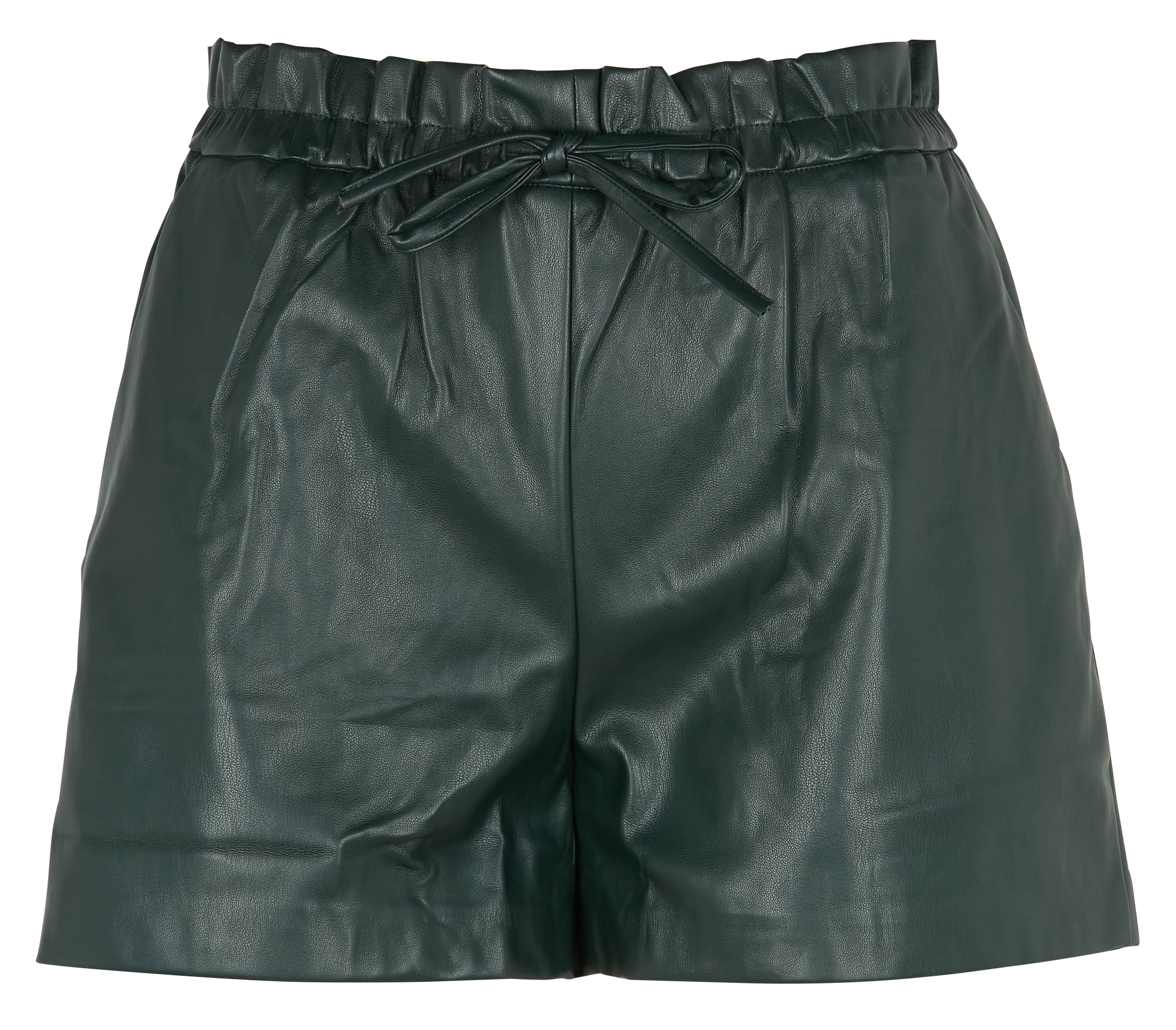 Short en cuir vegan | Vert