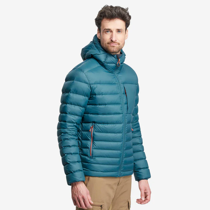 Decathlon Forclaz - Jaqueta Forclaz masculina para montanhismo e mochilão, acolchoada e com capuz - MT500 - -10°C