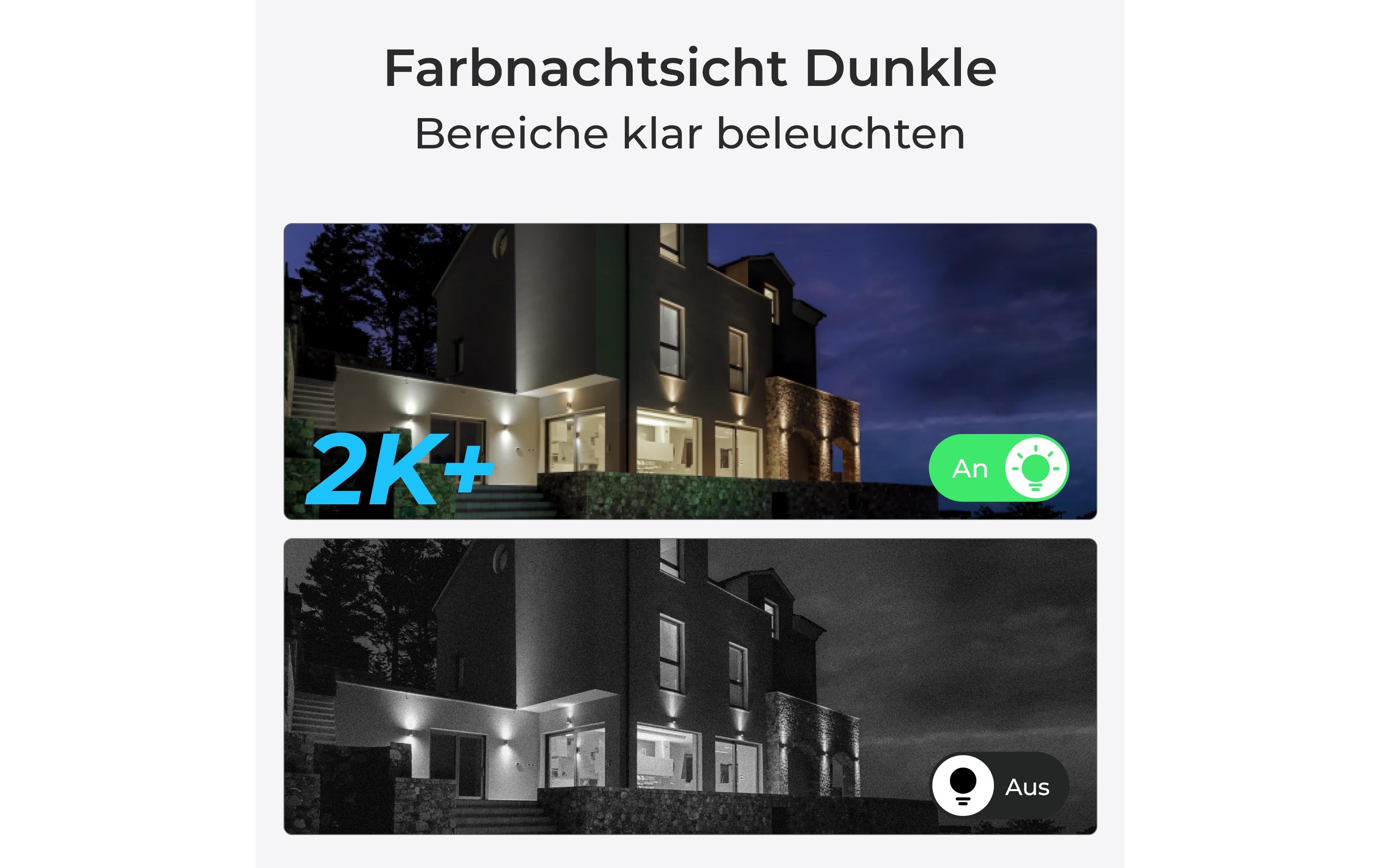 Netzwerkkamera B430 Schwarz<br>5MP kabellose Akkukamera mit Schwenk- & Neigungsfunktion