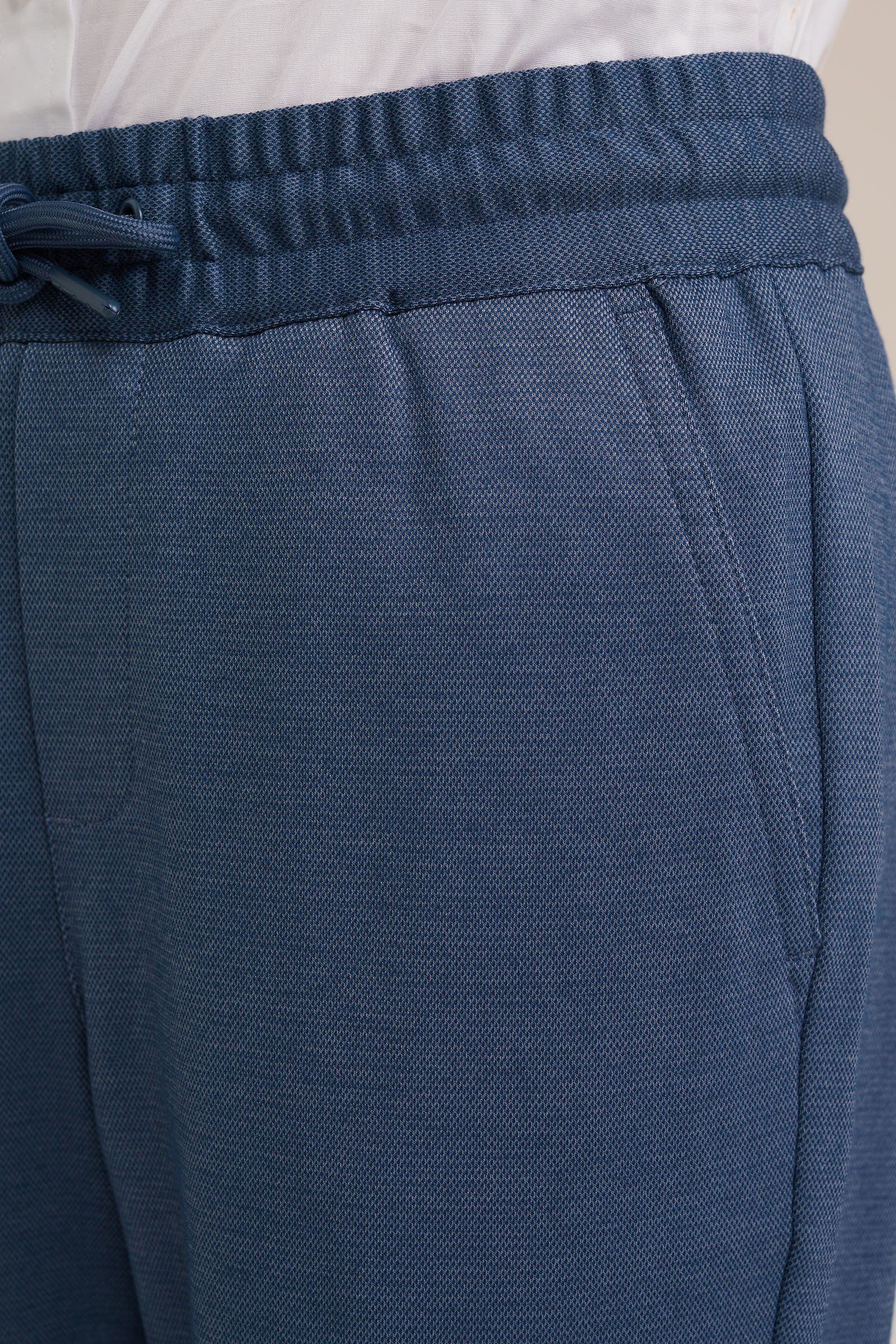 Jongens regular fit gemêleerde pantalon WE Fashion Blauw