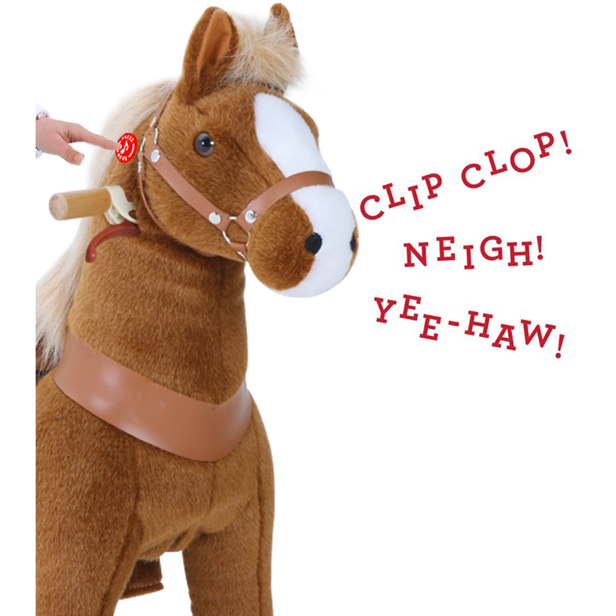 PonyCycle® Brown mit Bremse und Sound - klein