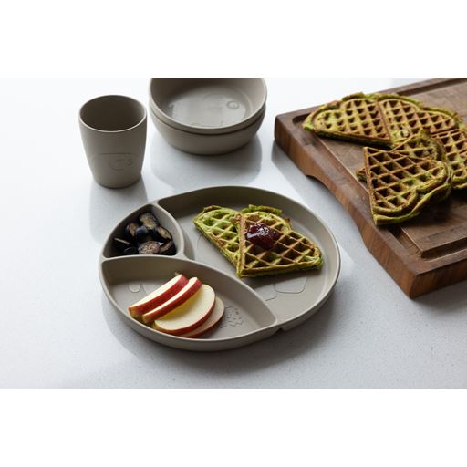 Sebra Mums Ruminddelt Tallerken, Jetty Beige