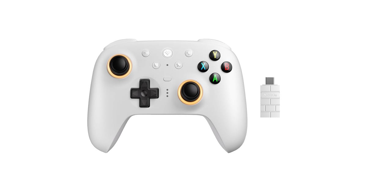 8BitDoUltimate 2 Wireless Controller  (Wit, 2.4 GHz / Bluetooth, USB, Pc)