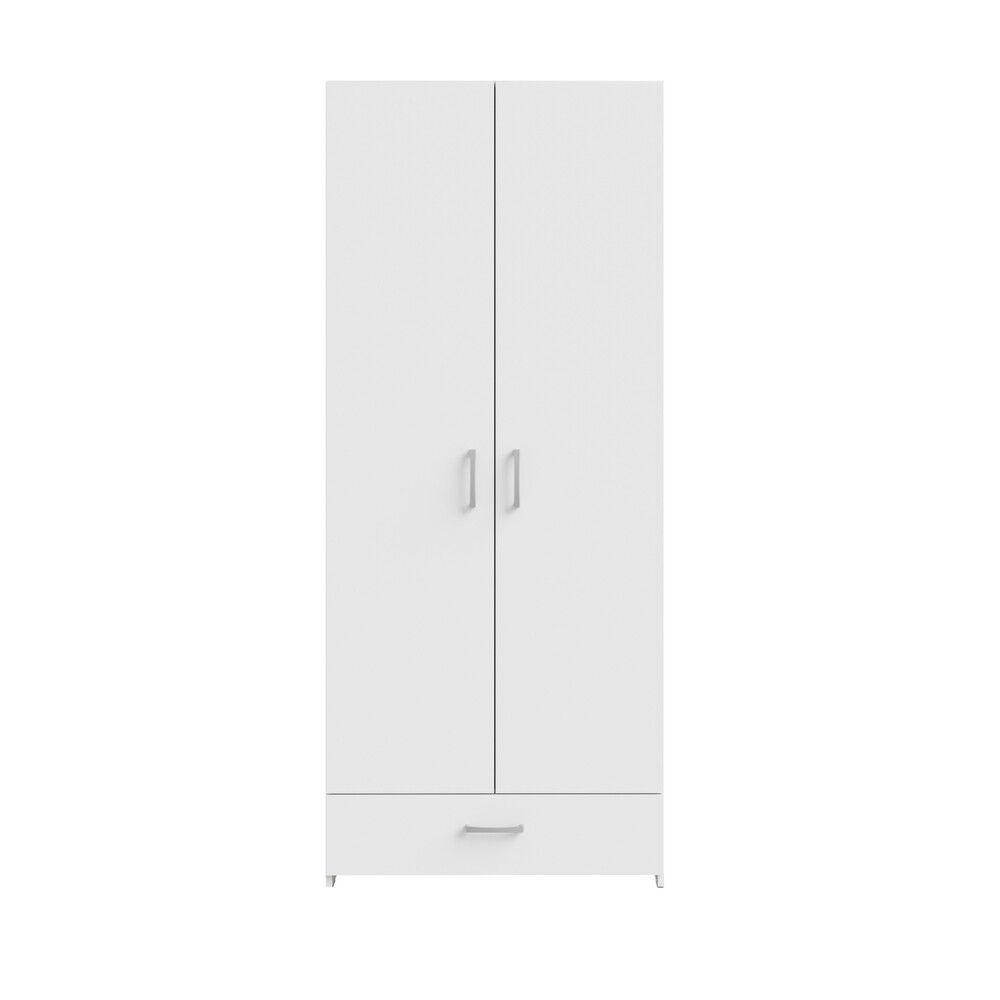 GARDEROBE SKUFFE HVIT 80CM SET