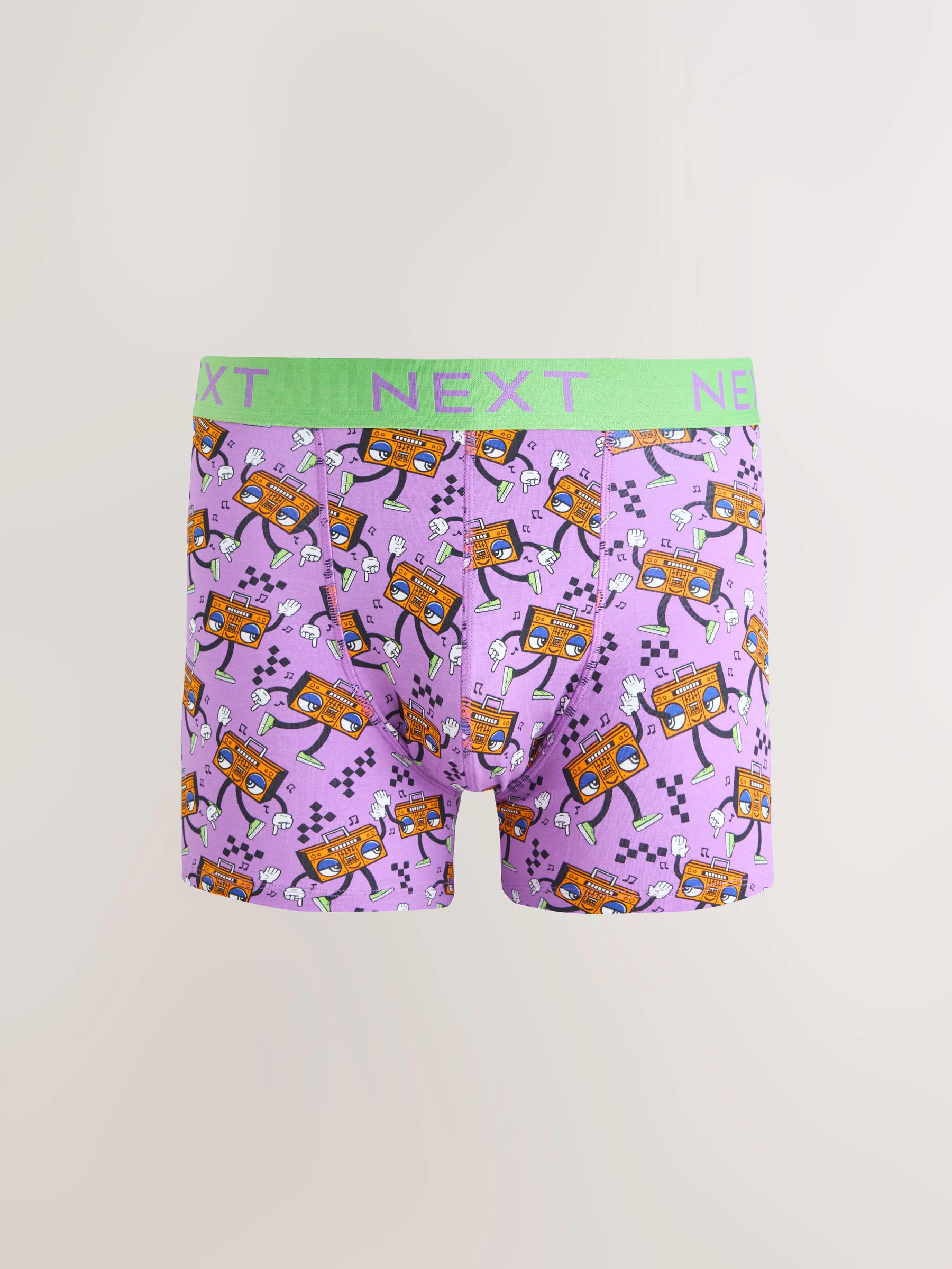 Heldere Disco Karakter - Verpakking van 8 - Boxershorts