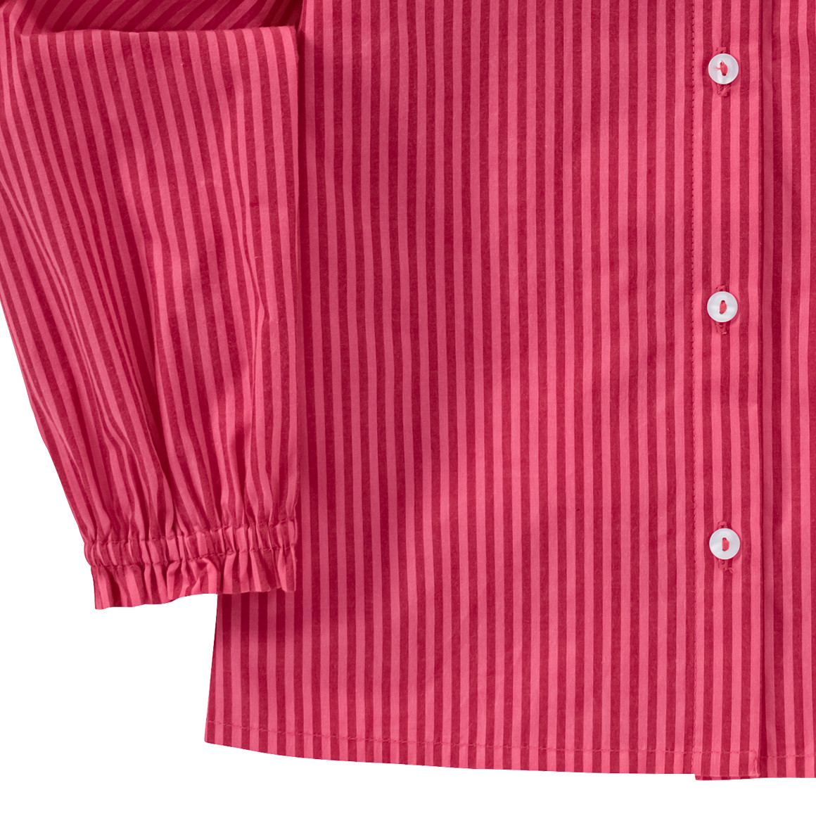 Jonas Nielsen Mädchen Bluse mit Bubikragen pink / rot
