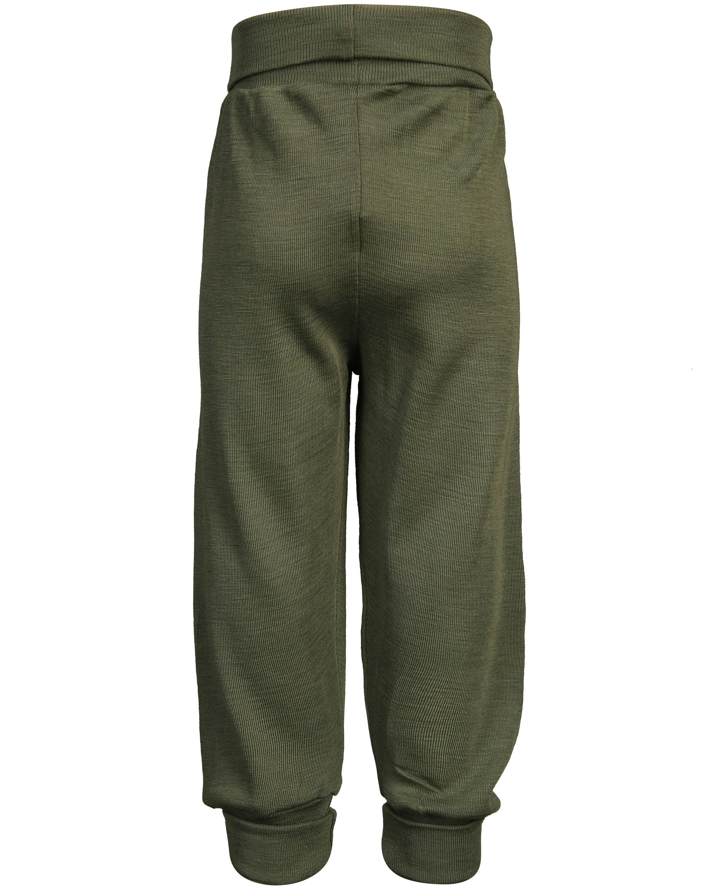 Woll-Hose SEIDENBABY mit Seide in olive