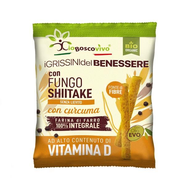 Grissinos Espelta, Shiitake E Curcuma Bio