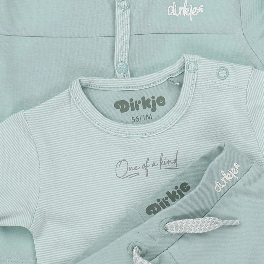 Dirkje Outfit-Set 3-teilig aqua-green off-white