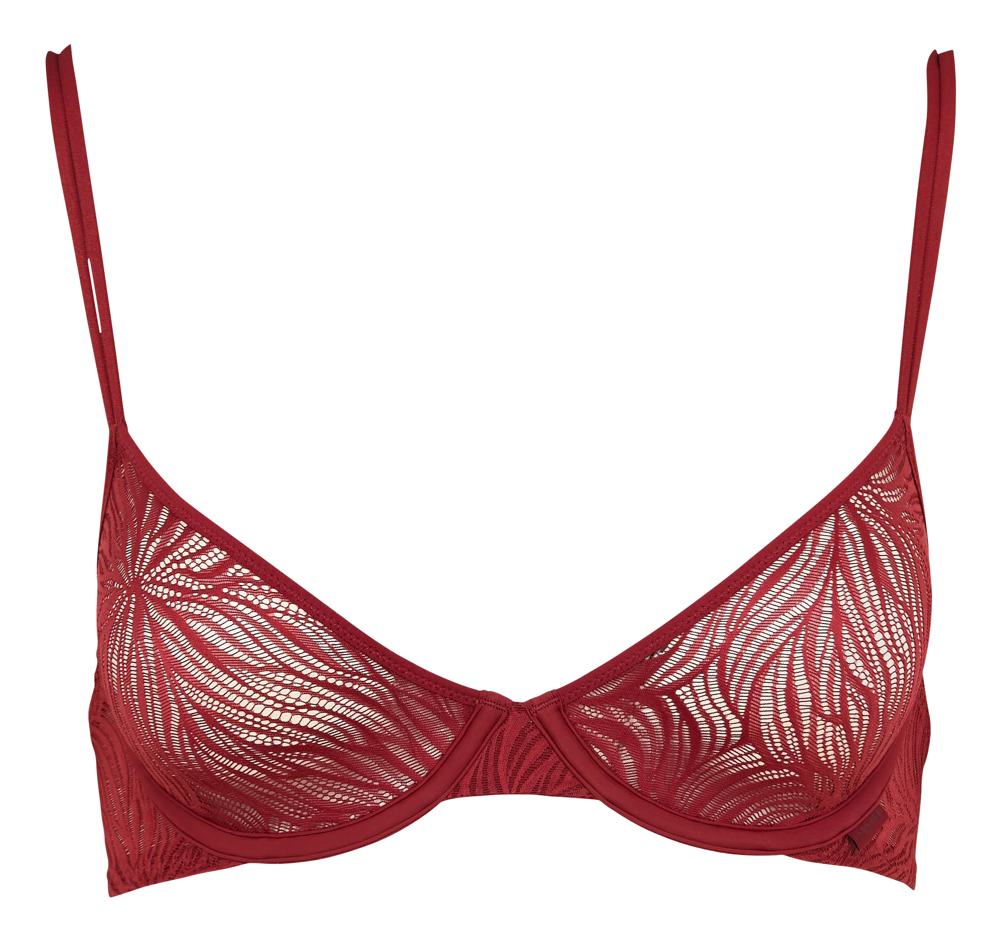 Soutien-gorge corbeille à dentelle | Rouge