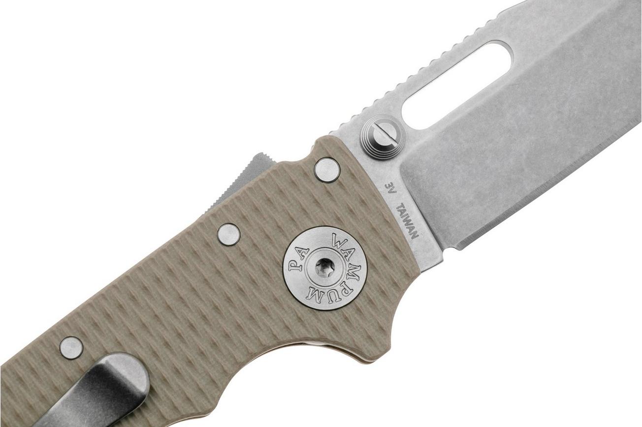 Demko Knives AD20.5 Shark-Lock CPM 3V Clip Point AD205-3V-CTCP Coyote G10, zakmes
