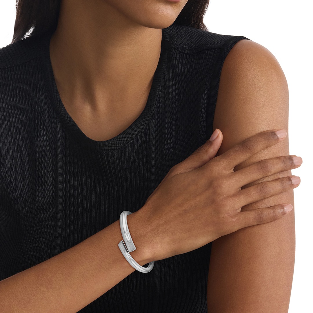 Calvin Klein Armreif Spiral Silbrig