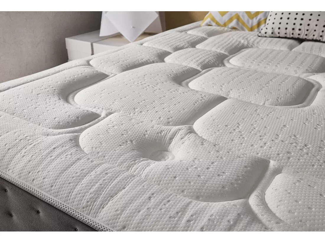 Matelas 140x190 mousse royal top® | mousse à mémoire de forme | viscographene | epaisseur 30 cm | thermo-regule | independance de couchage - 11 zones