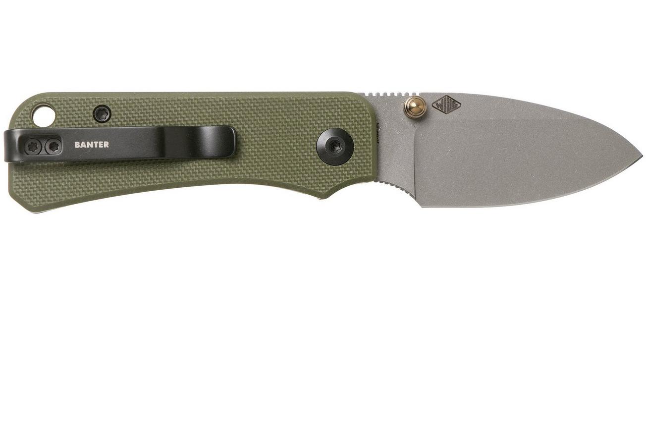Civivi Baby Banter C19068S-5 Green G10, Stonewashed zakmes, Ben Petersen design