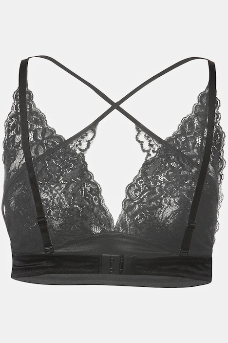 Bralette, ohne Bügel, Spitze und Stickerei
