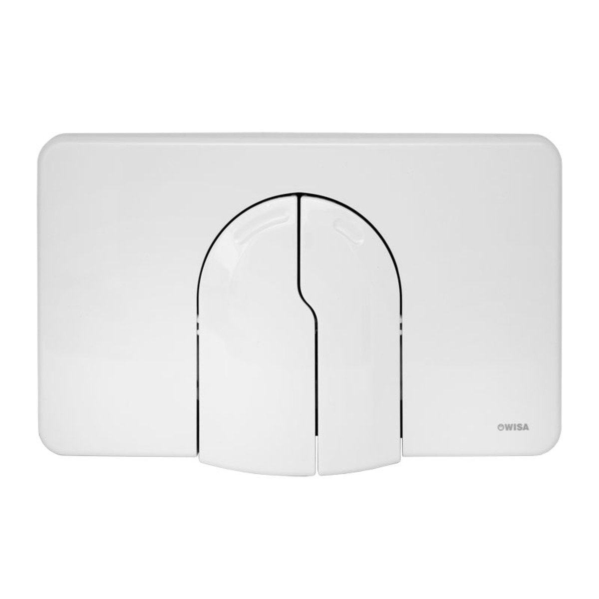 Wisa 2100 bedieningsplaat 2100 dualflux frontbediend 40x13.5cm DF pergamon