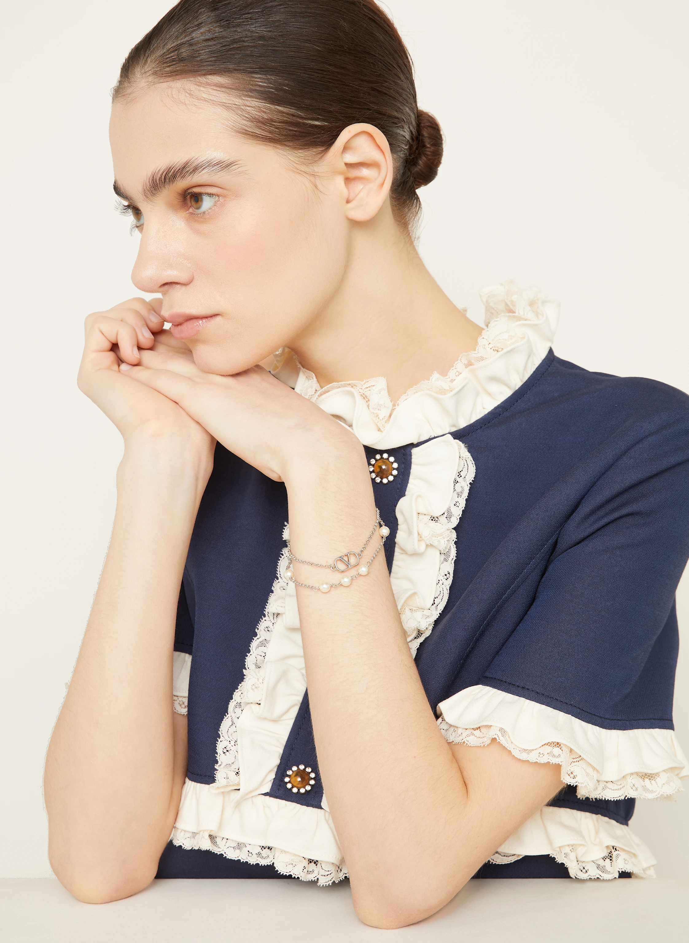 VALENTINO GARAVANI Armband VLOGO SIGNATURE PEARL