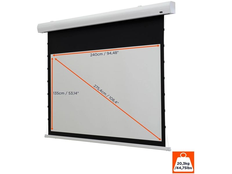 Celexon Motorleinwand HomeCinema Tension 240x135cm 16:9 Celexon Leinwand HomeCinema Tension 240 x 135 cm, 110
