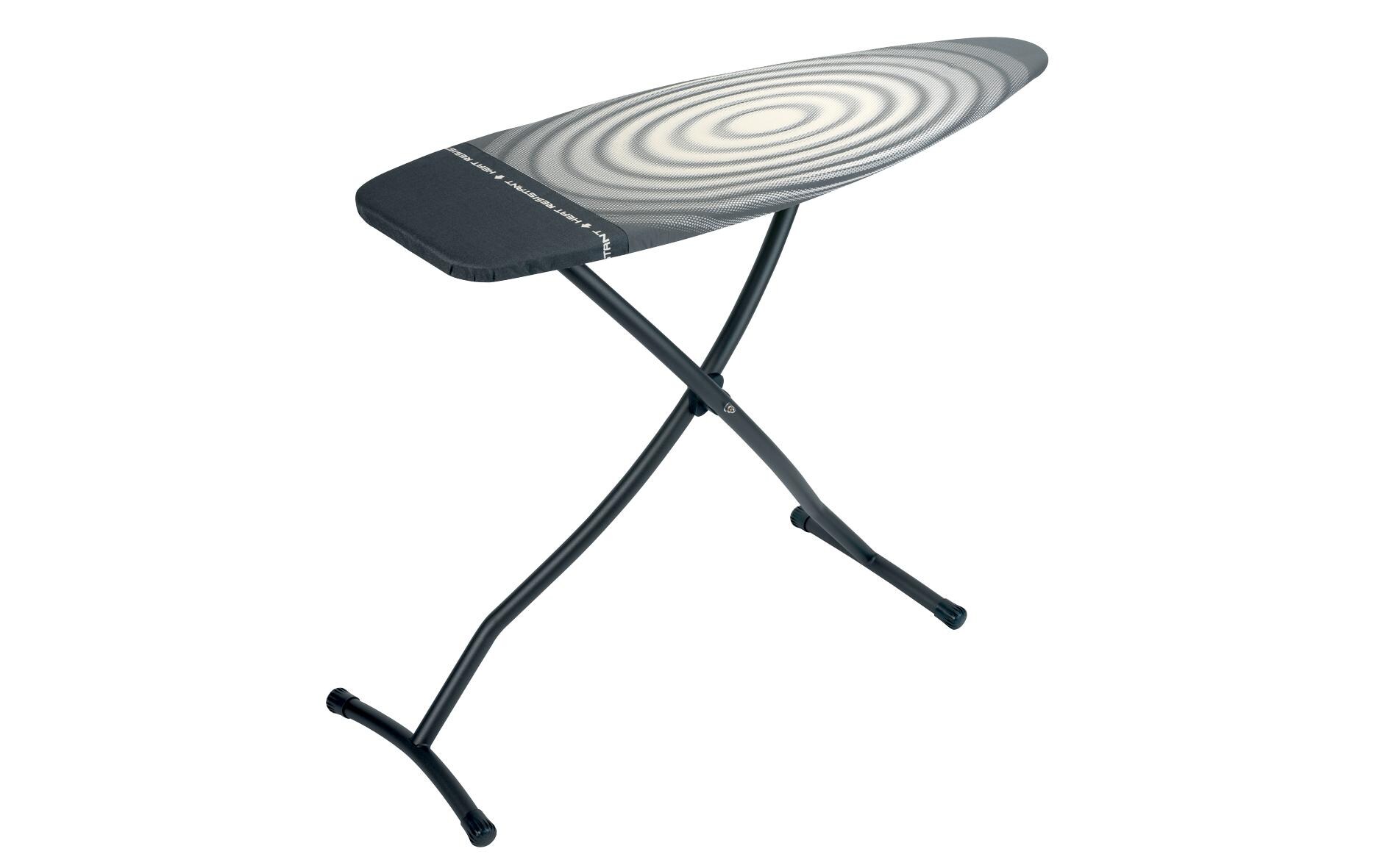 Bügeltisch mit hitzebeständiger Parkzone, Titan Oval<br>Bügelbrett D, 135 cm x 45 cm