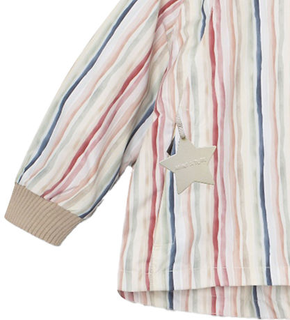 Mini A Ture Sommerjacke - MatWiami Fleece - Aquarellstreifen