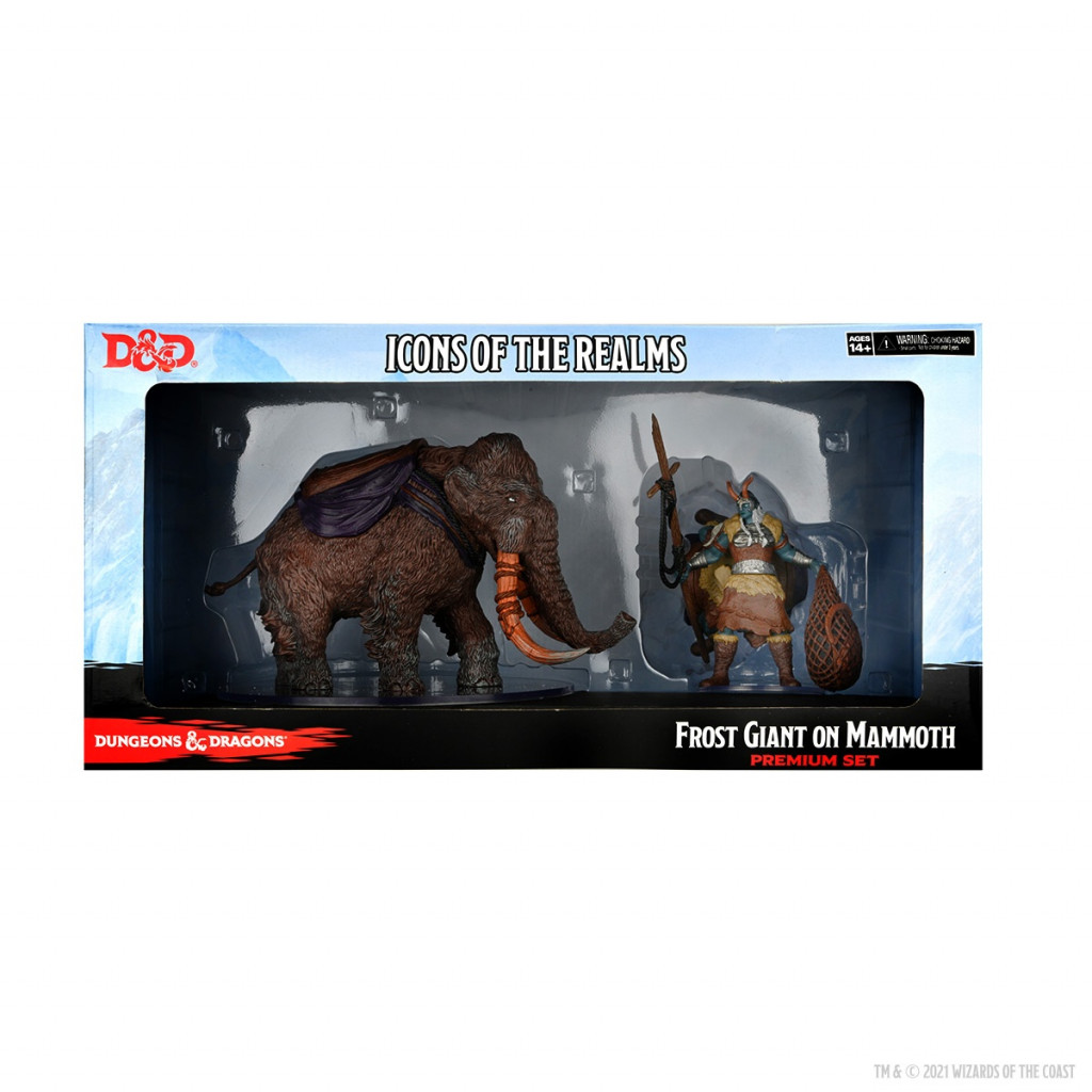 D&D Icons of the Realms Premium Figures - Frost Giant & Mammoth