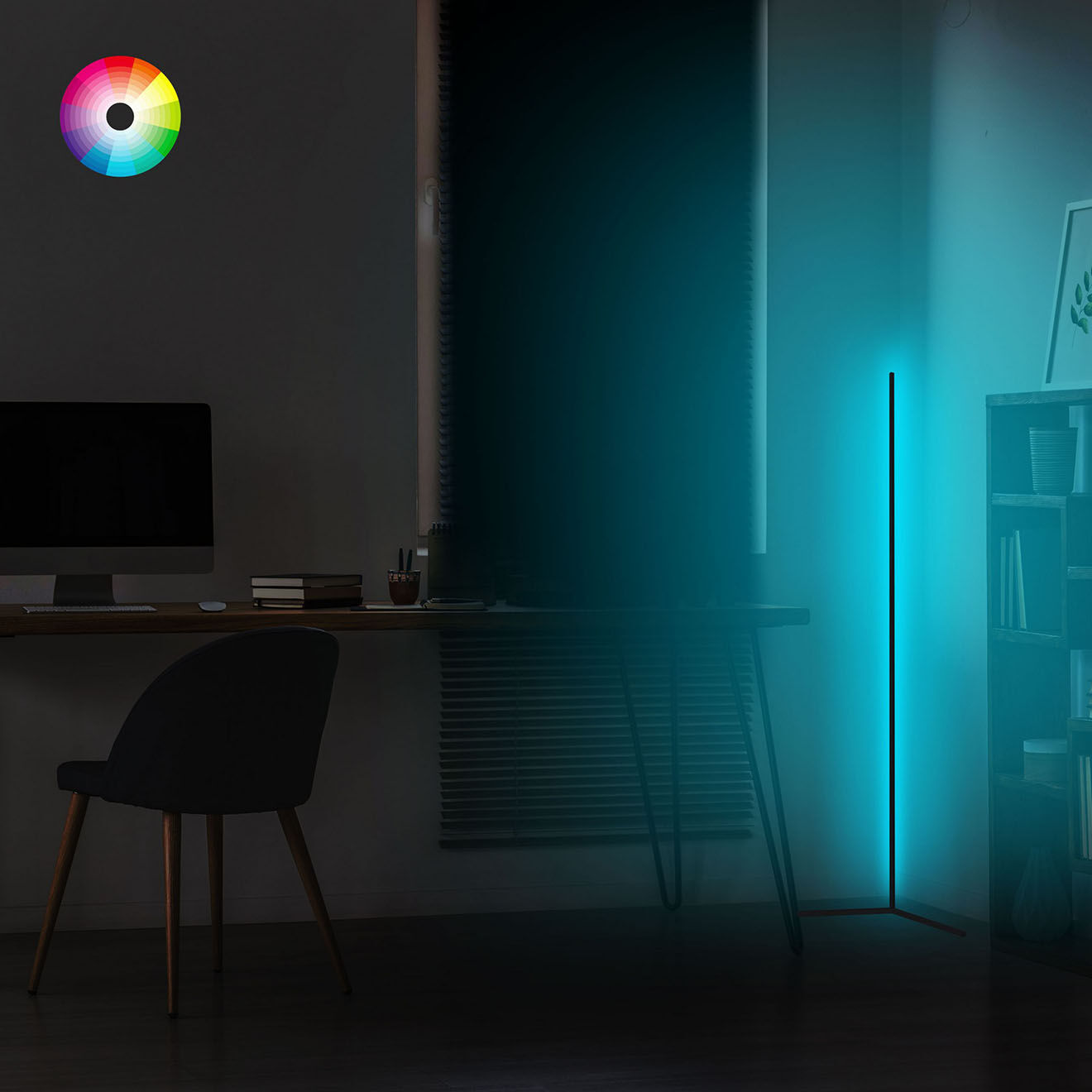 Sheen Lampadaire Lumos multicolore - L.120 cm