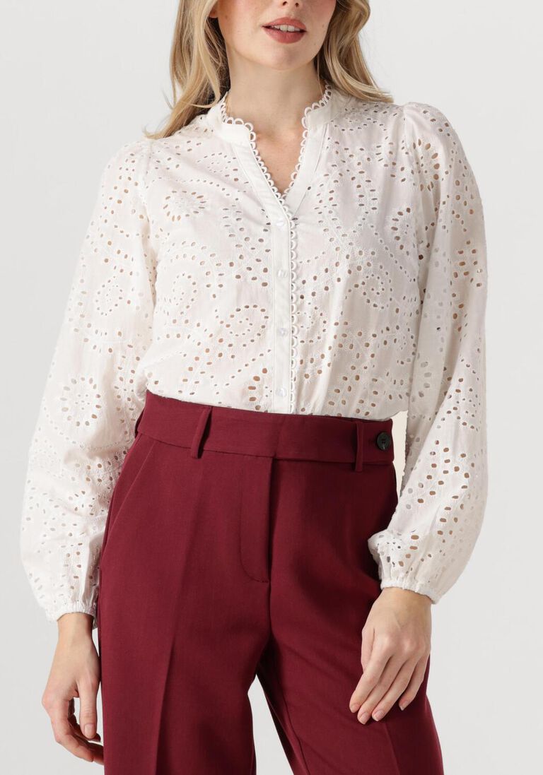 witte co'couture blouses gisellecc anglaise v-shirt