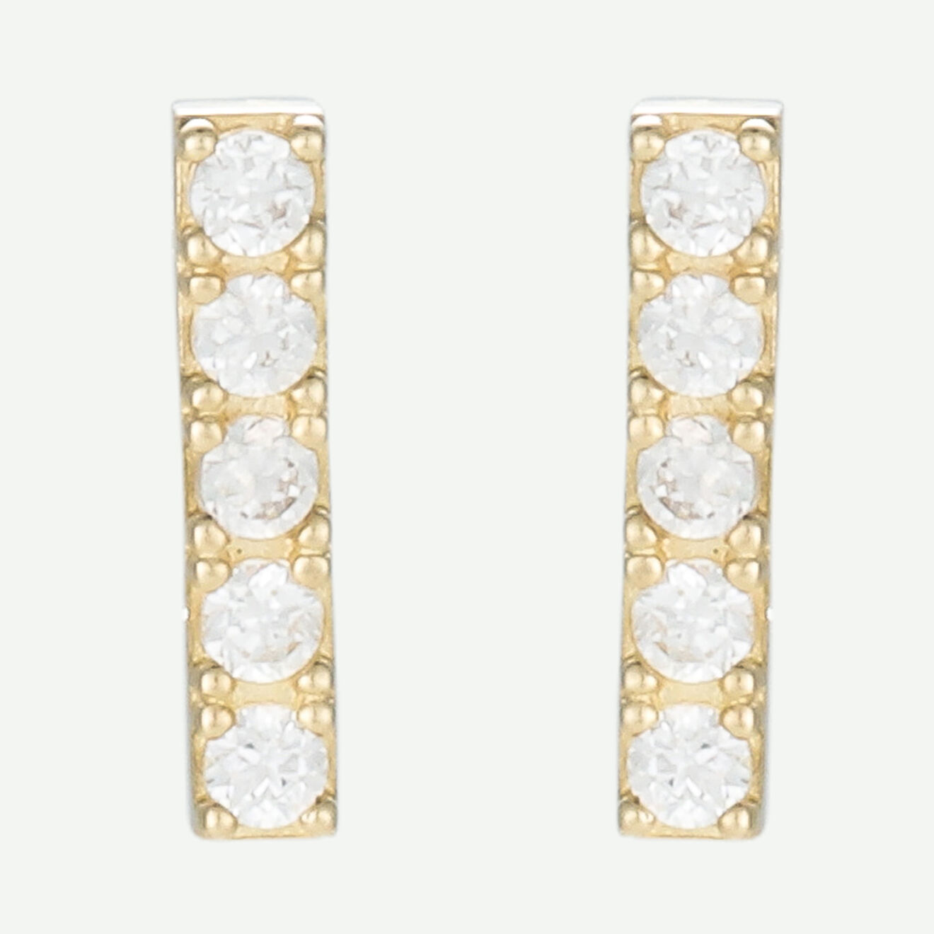 Instant d'Or Boucles d'oreilles Arianne Zirconium or jaune