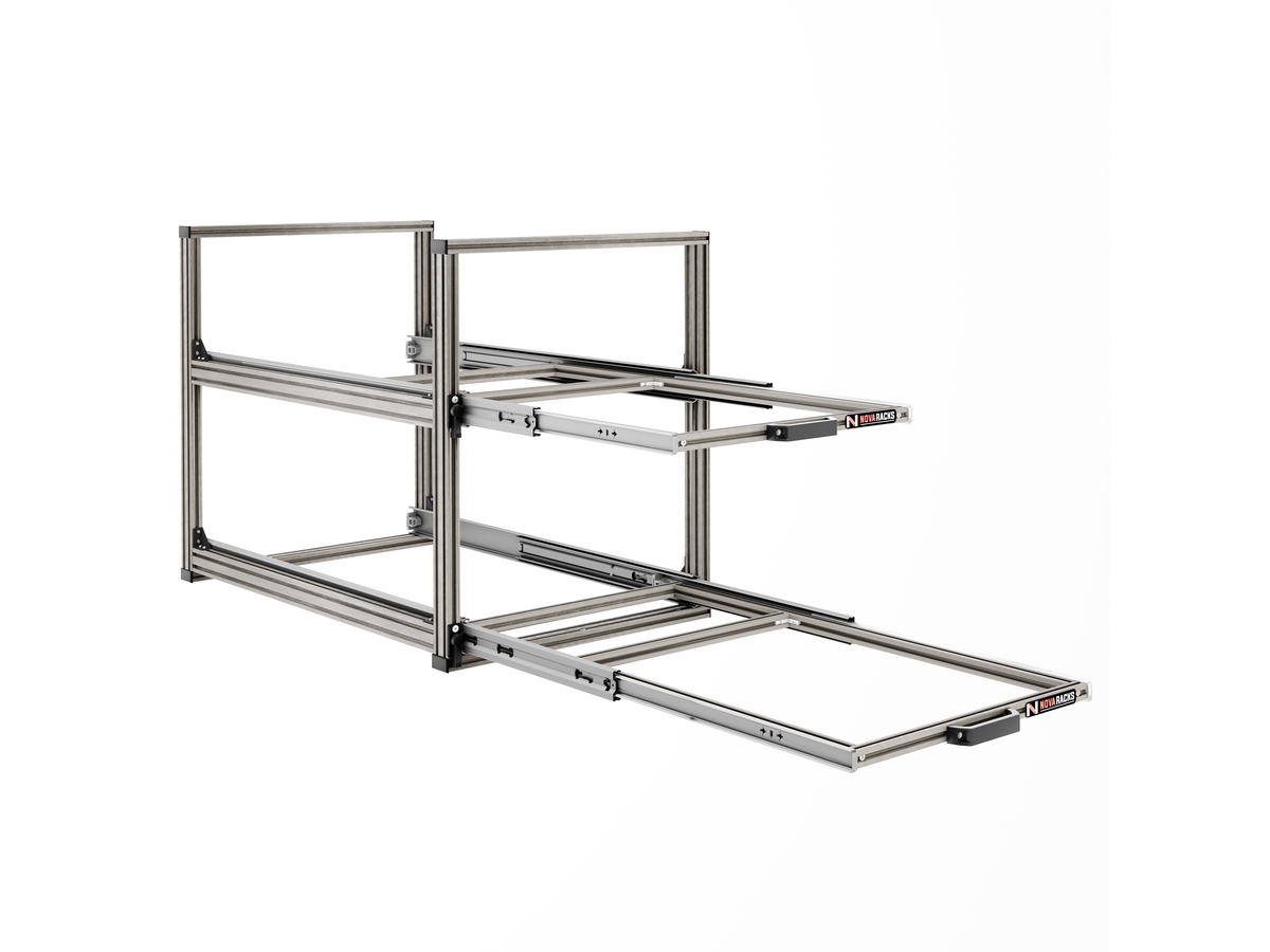 Nova Racks Serie V  2 Levels schuifopbergsysteem - 40x90x65 cm