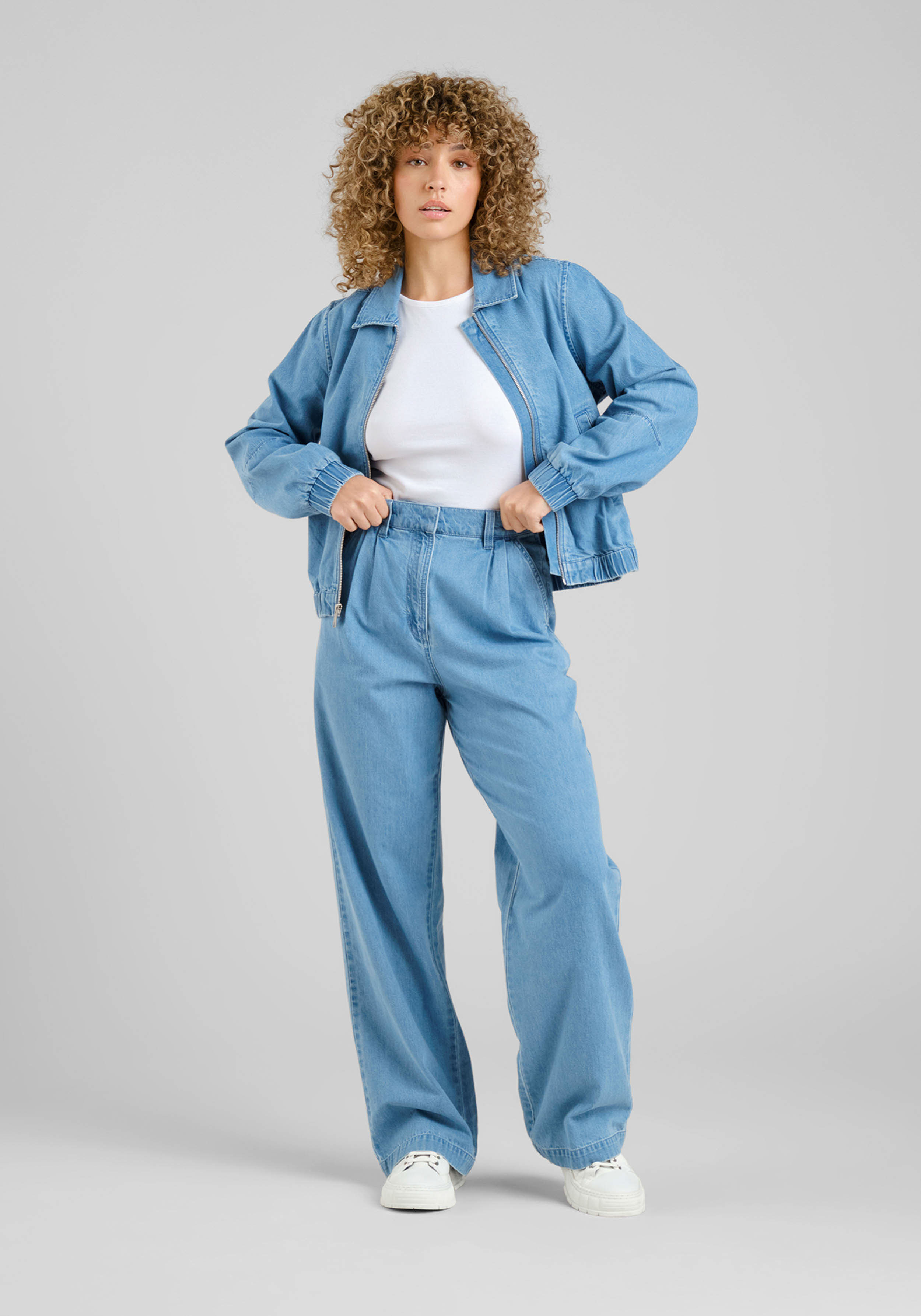 Dedicated Stoffhose Vickleby Denim Light Blue
