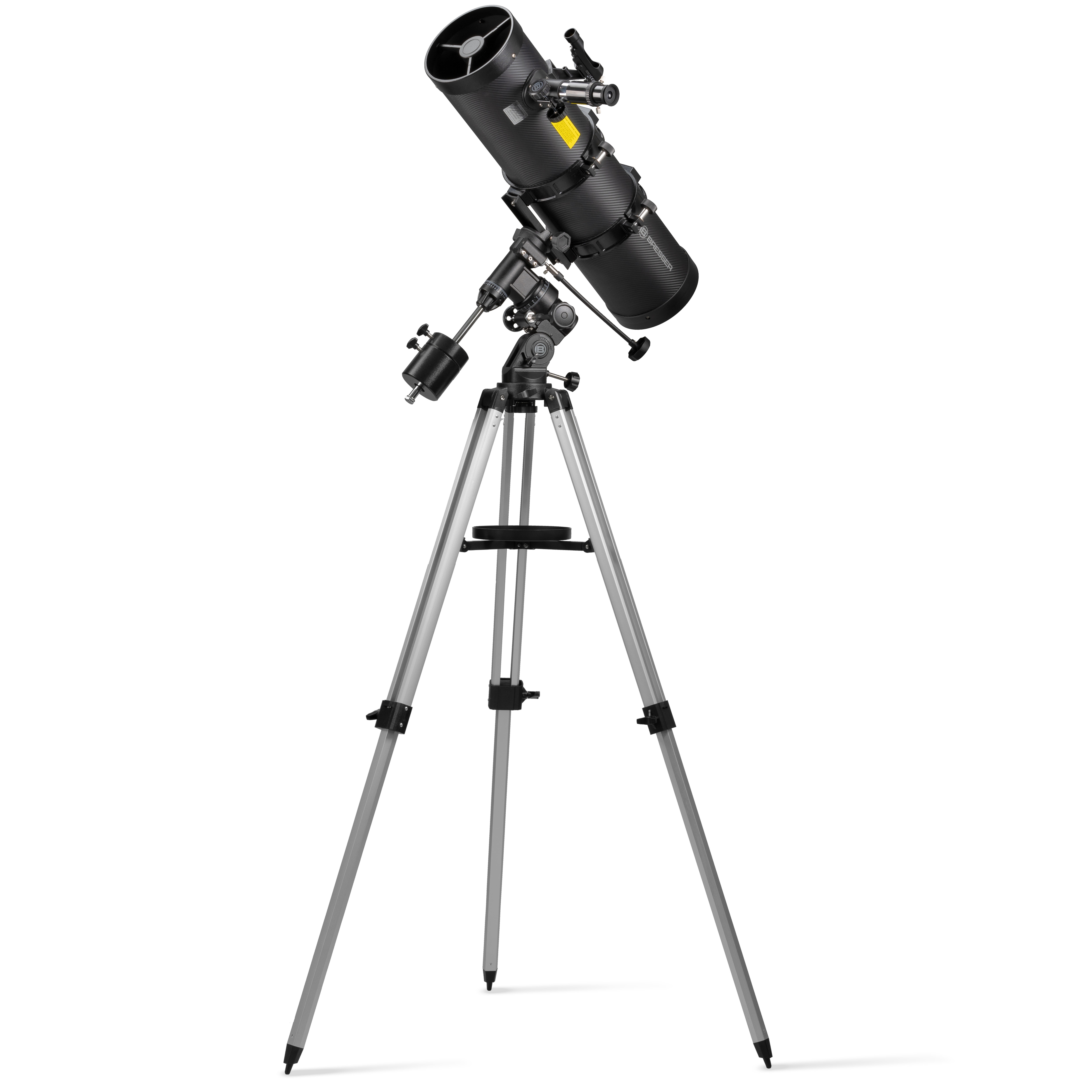 BRESSER Pollux-II 150/1400 EQ3 Spiegelteleskop mit Smartphone-Adapter & Sonnenfilter