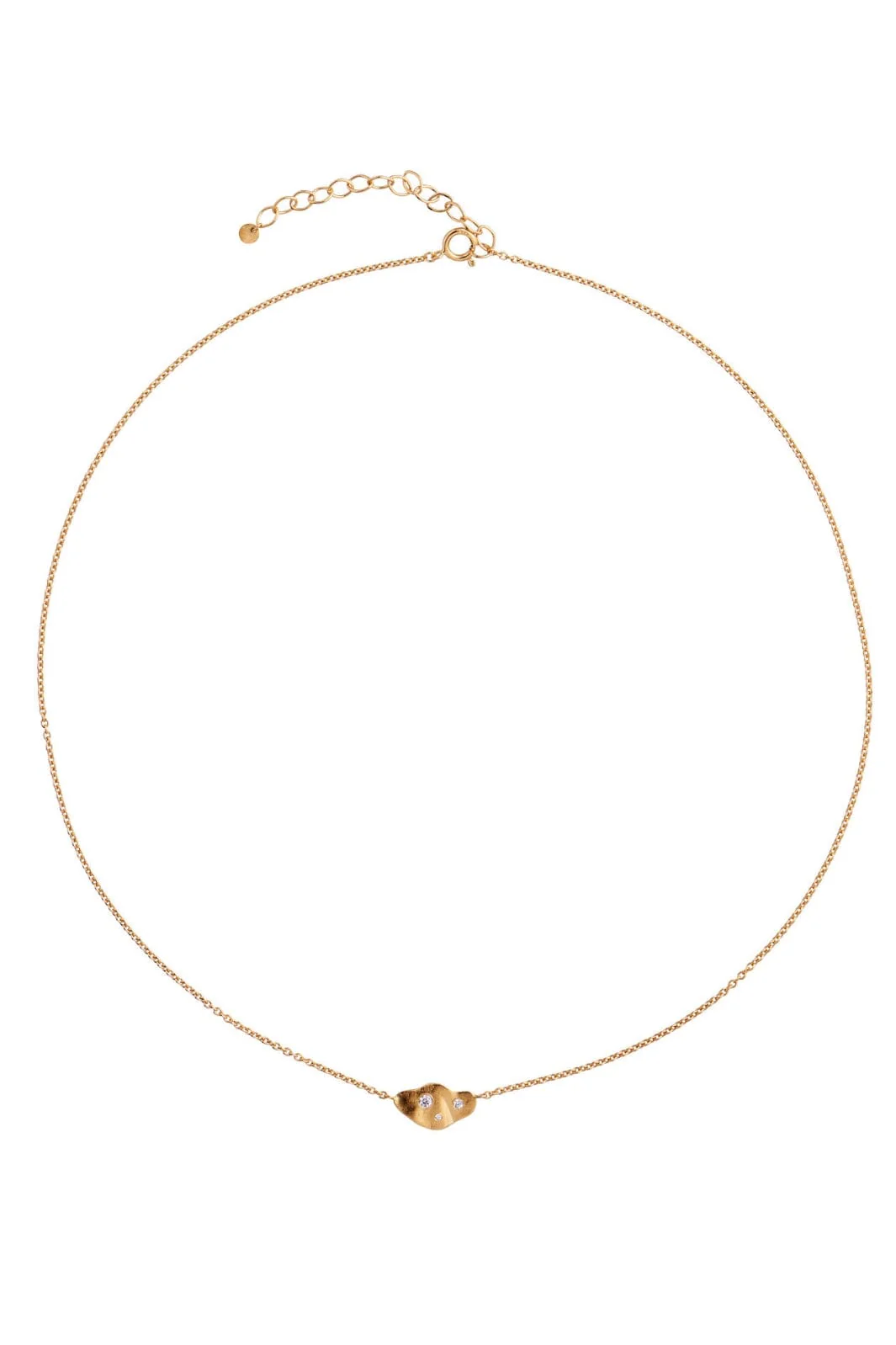 Stine A Clear Sea Necklace With Stones Goldenen