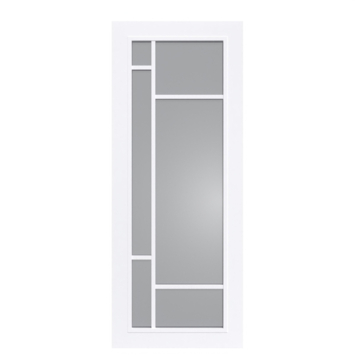 Arne & Bodil binnendeur ABD500 rook glas - extra wit afgelakt - glaslat extra wit