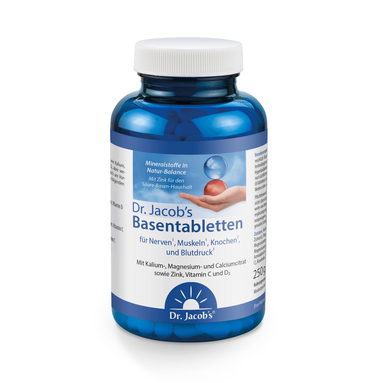 DR. JACOB'S Basentabletten Tabl Citrat-Mineralstoffe Kalium Magnesium Calcium 250 Stk