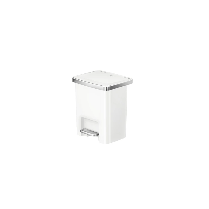 EKO Hana 2 pedaalemmer 15 liter wit (VB638815W)