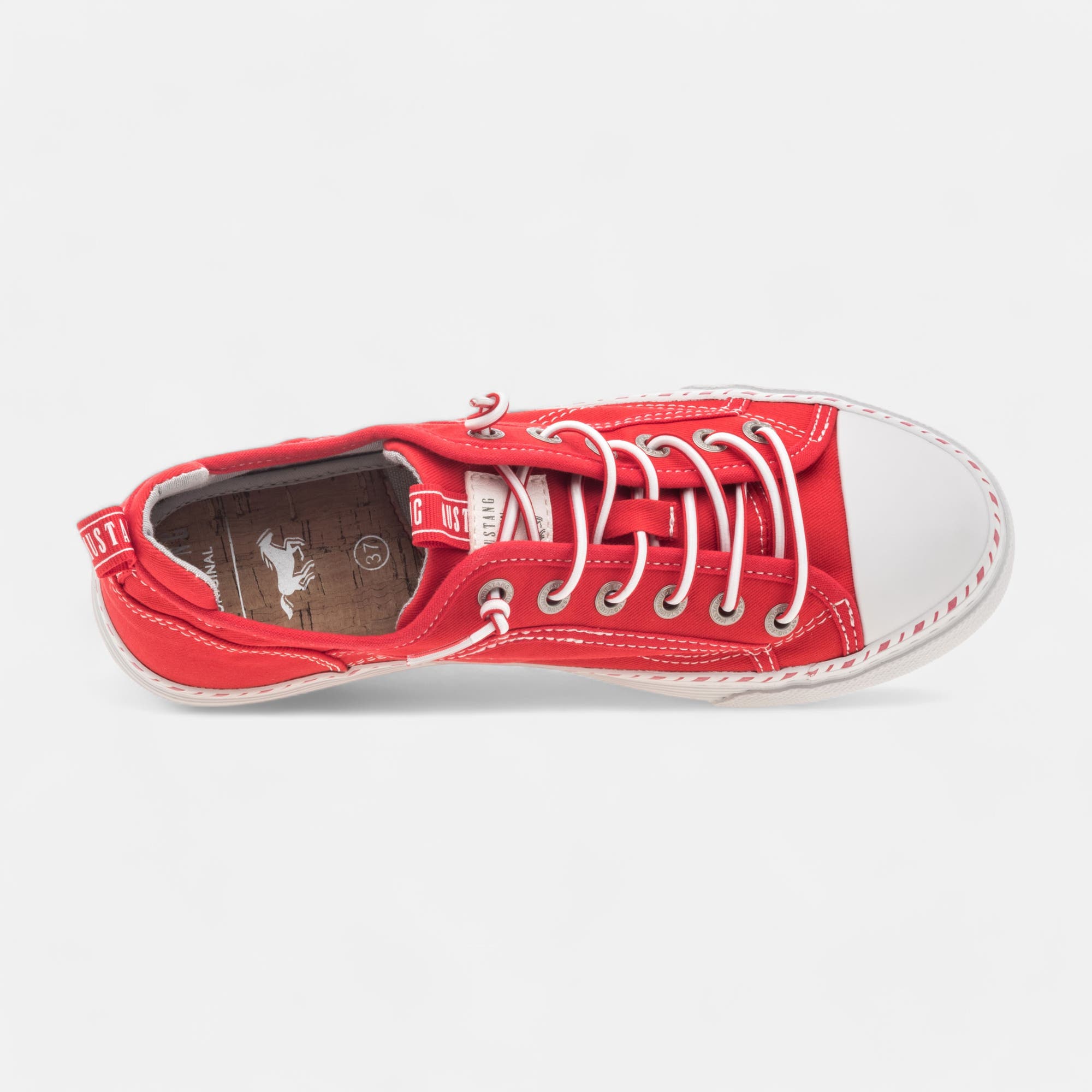 Baskets en toile Femme rouge