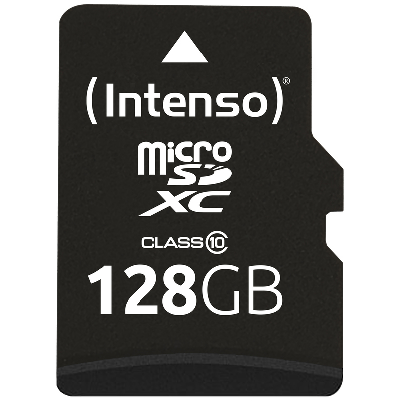 Intenso Speicherkarte microSDXC Class 10 + SD-Adapter, 128 GB, 1 Stück