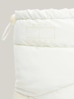 Botas puffer recicladas com acabamento brilhante